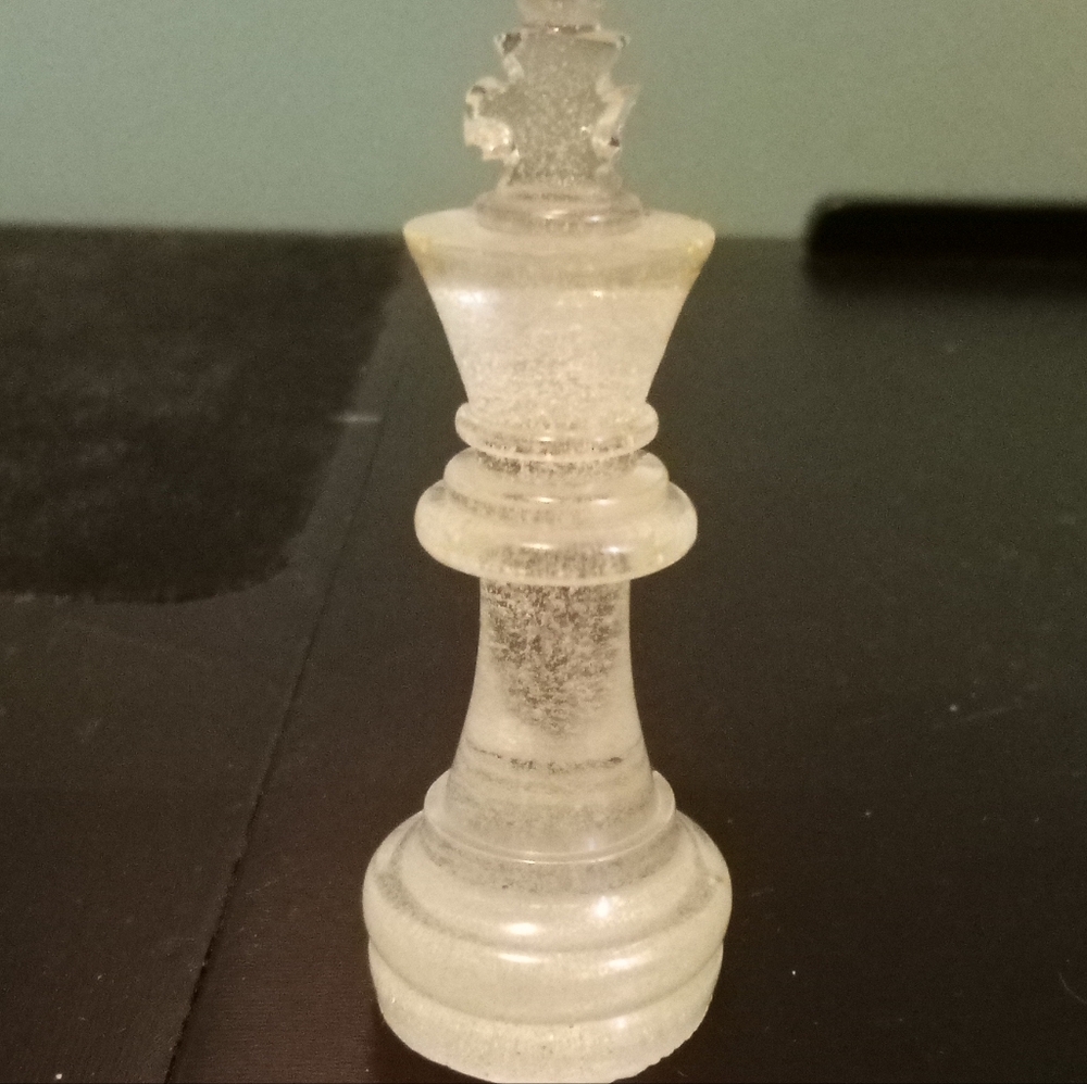 Clear 2.5" King Chess Piece